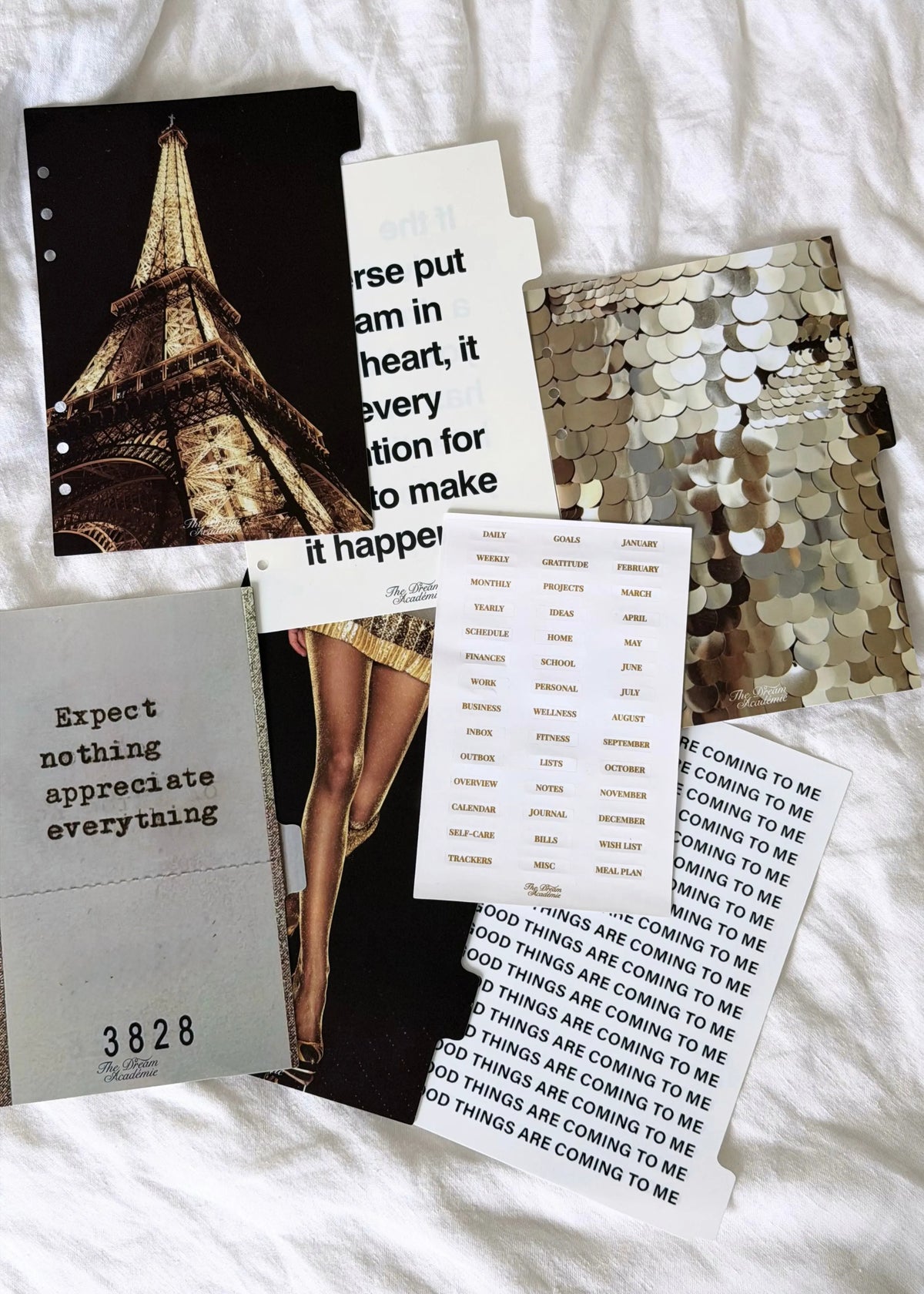 Paris Dreaming A5 Planner Dividers The Dream Académie