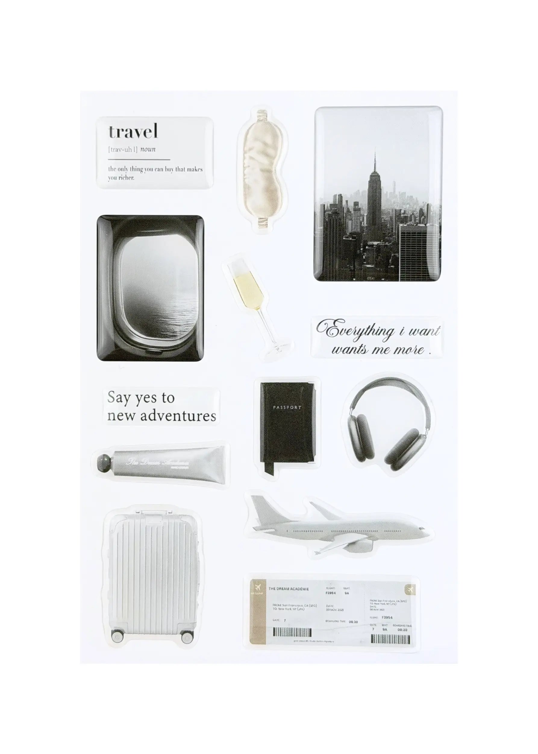 Travel Sticker Set The Dream Académie