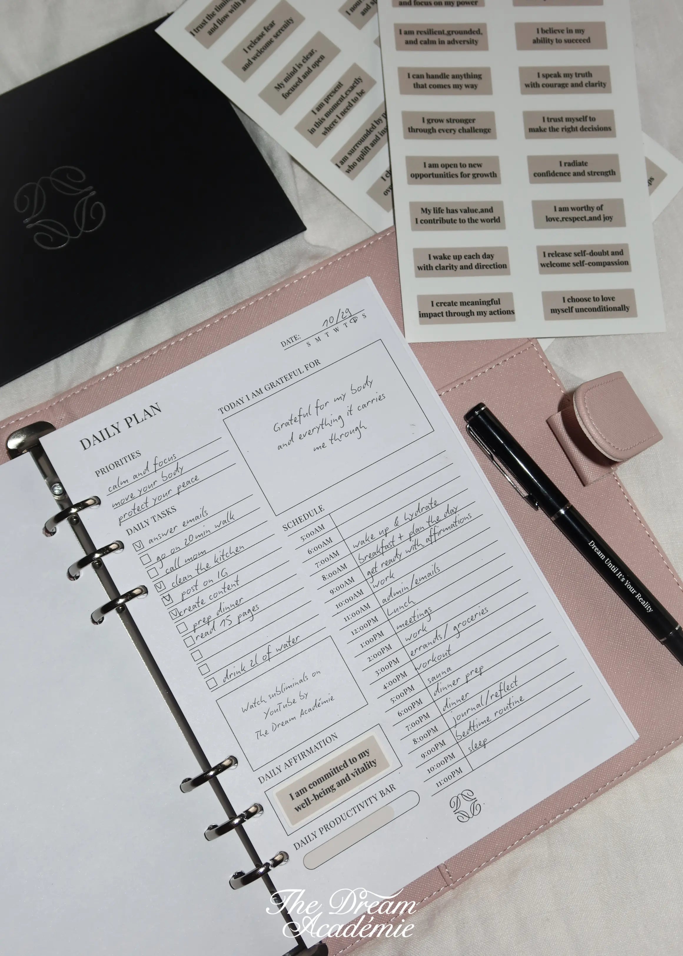 Pink A5 Dream Planner The Dream Académie