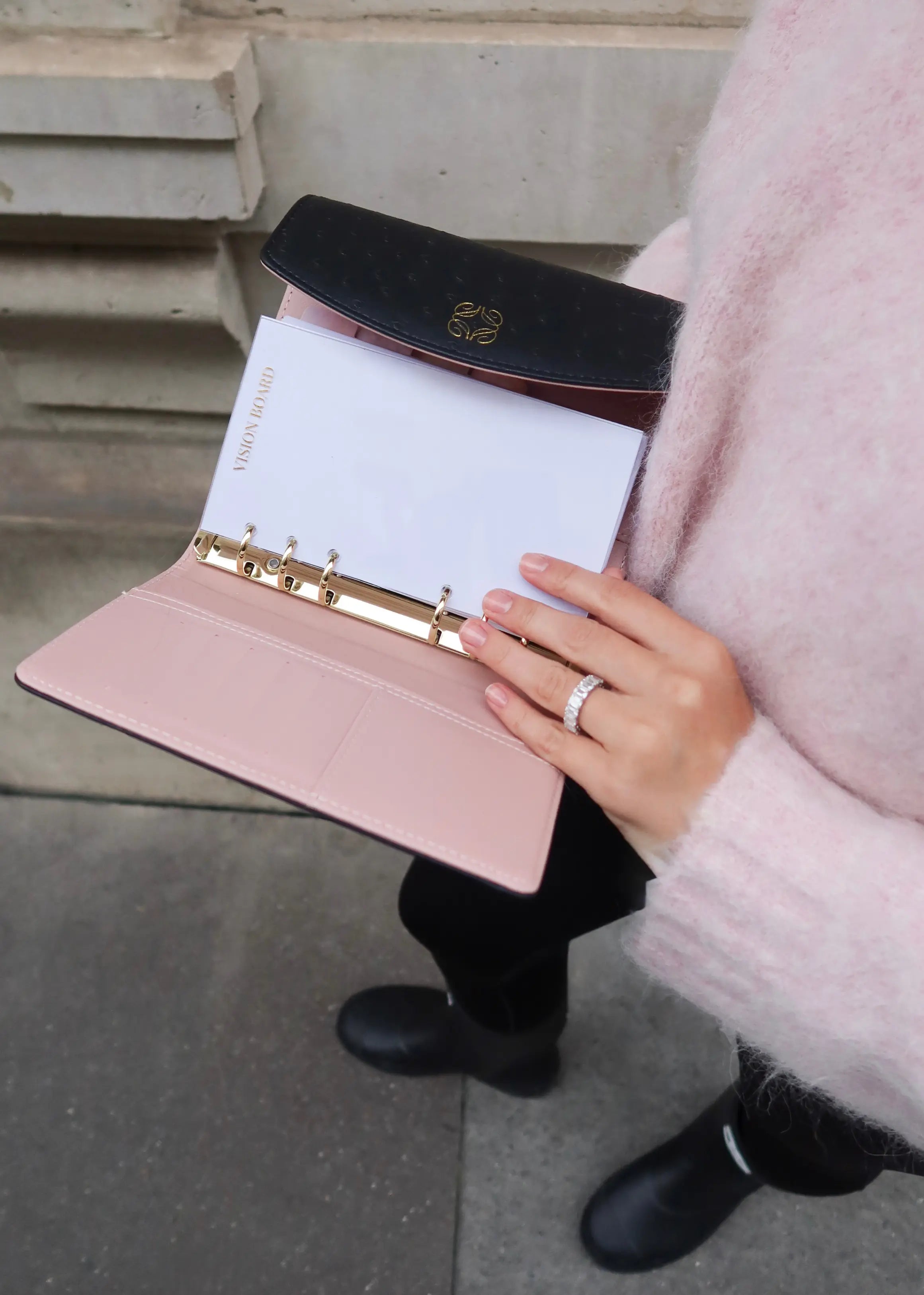 Black Ostrich A6 Planner The Dream Académie