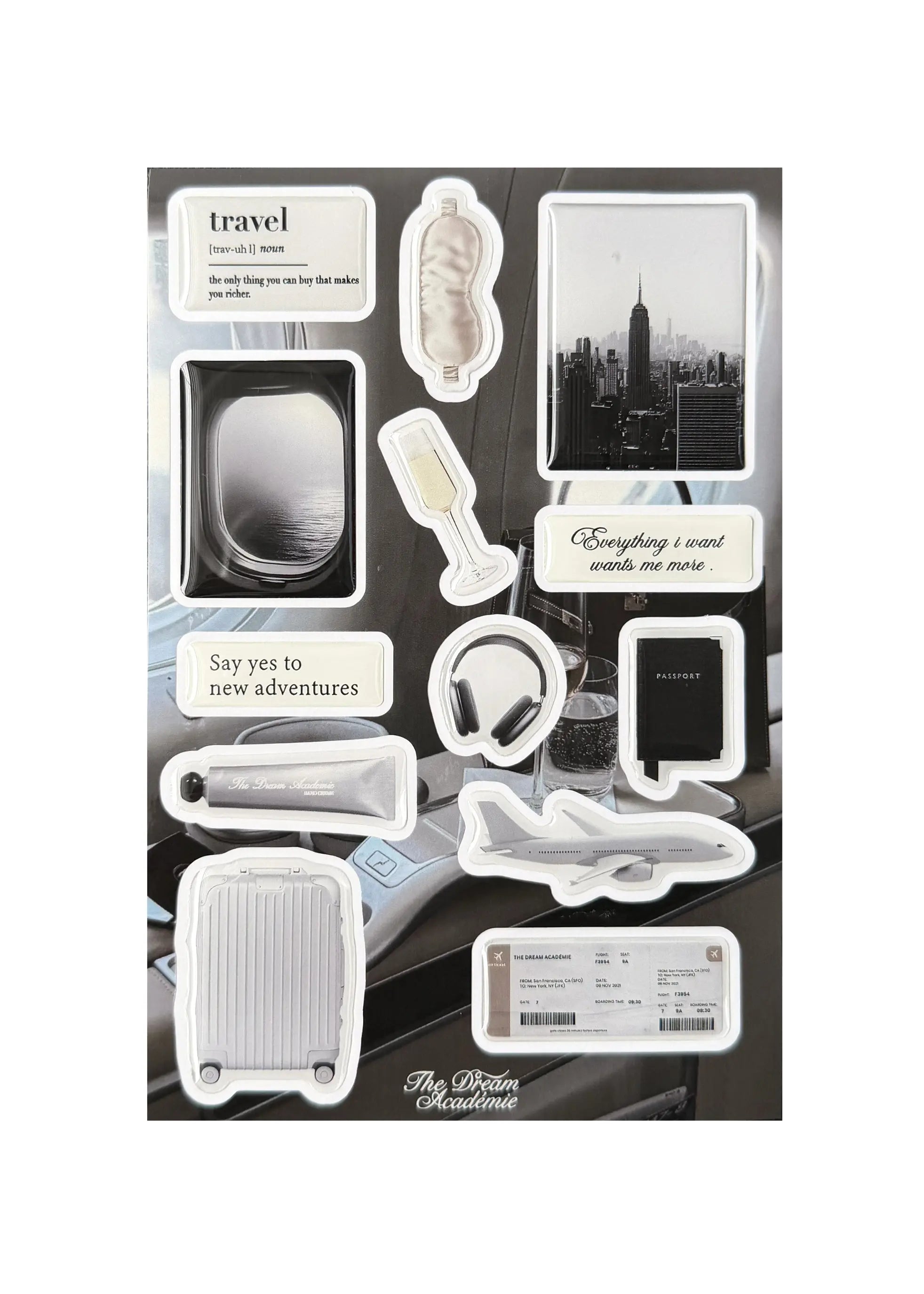 Travel Sticker Set The Dream Académie