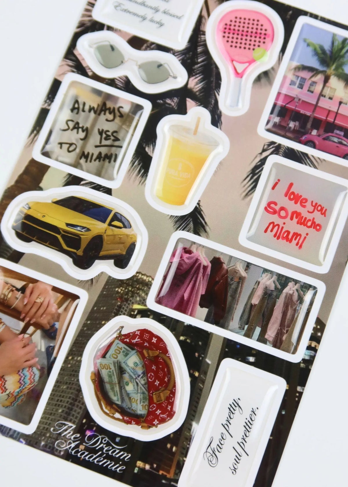 Miami Edit Sticker Set The Dream Académie