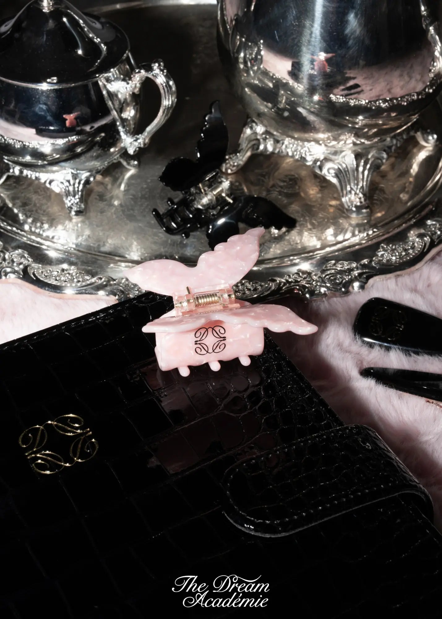 Cotton Pink Butterfly Hair Claw The Dream Académie