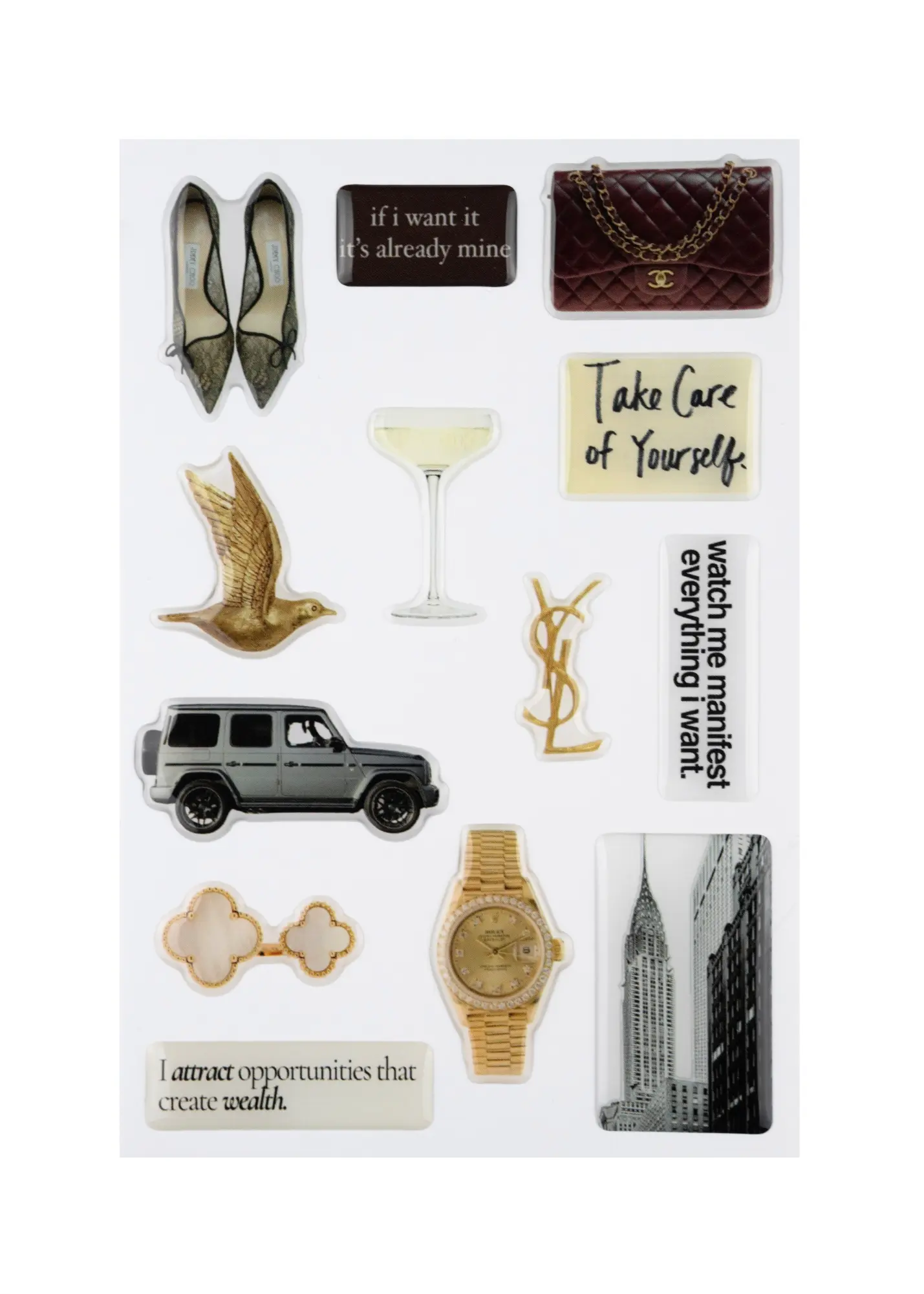 Manifest & Shine Sticker Set The Dream Académie