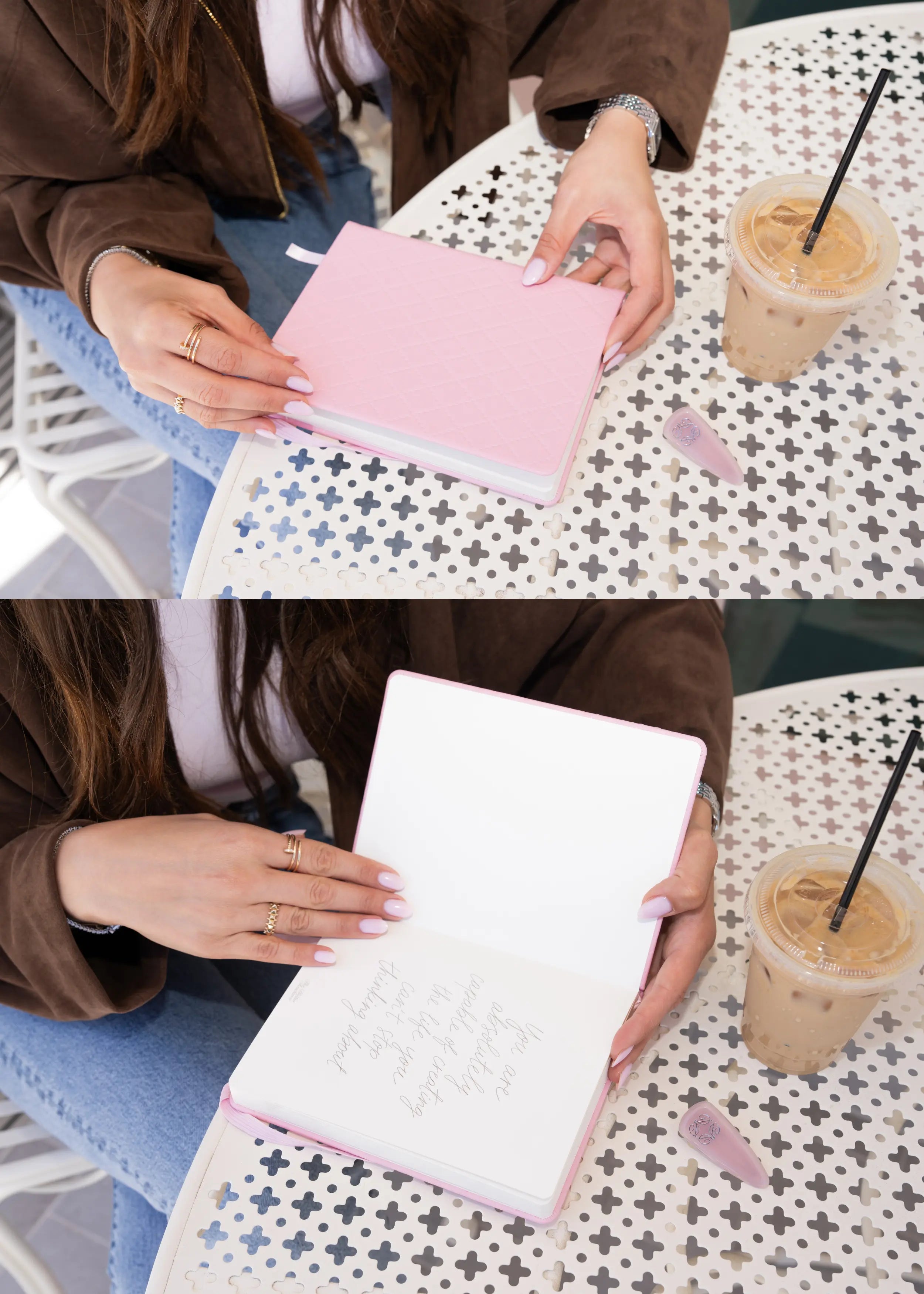 Pink Quilted Journal The Dream Académie