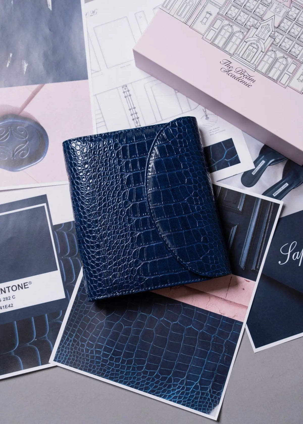 Sapphire Croc A5 Planner The Dream Académie