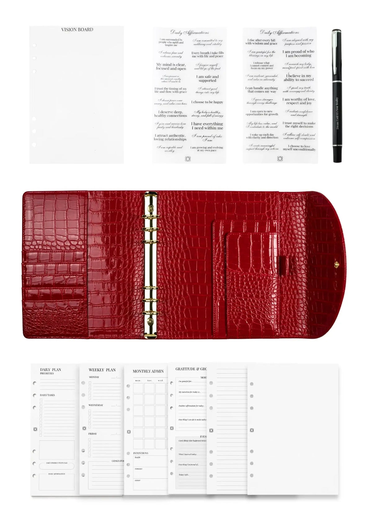 Red Corc A5 Planner The Dream Académie