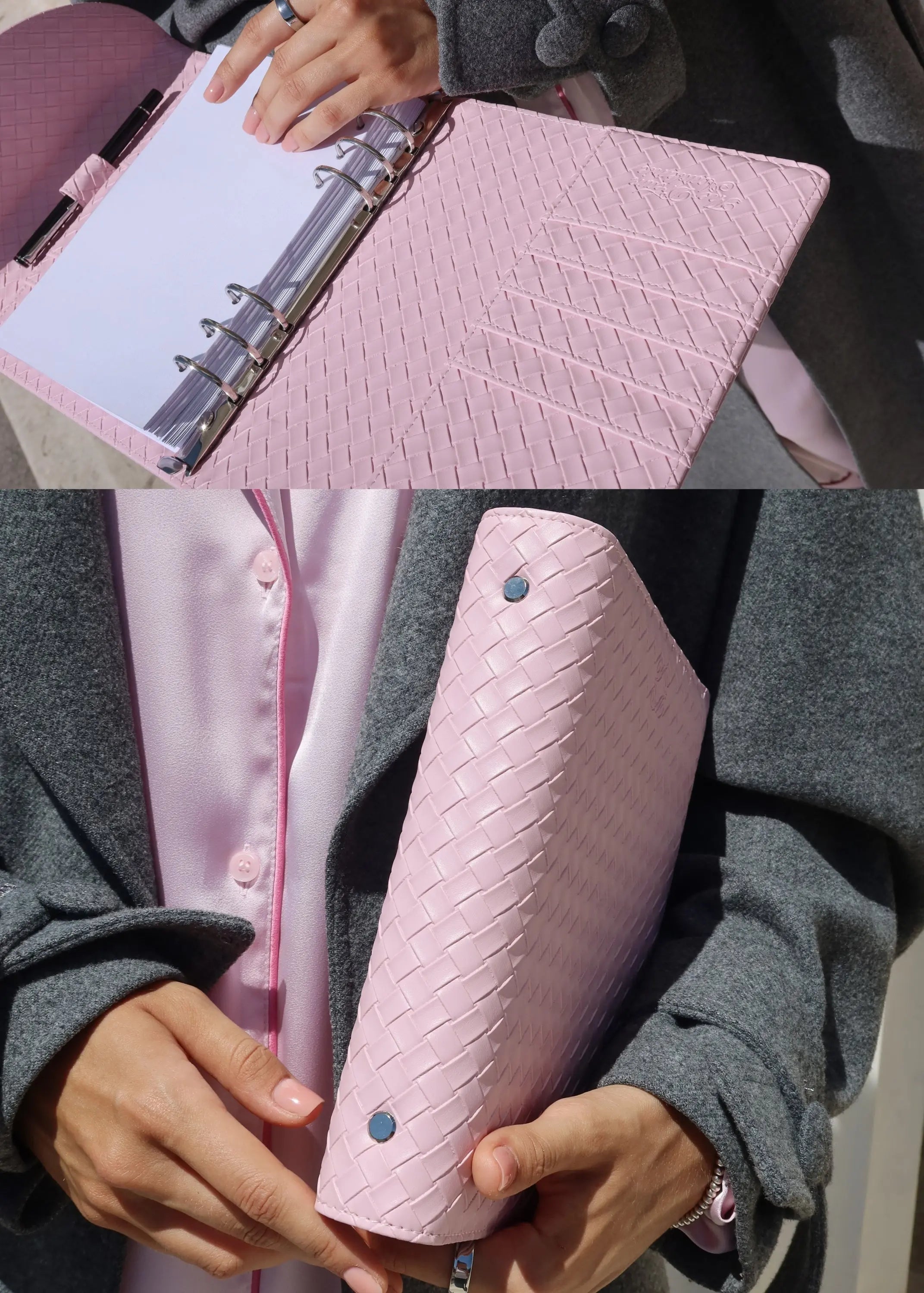 Pink Woven A5 Planner The Dream Académie
