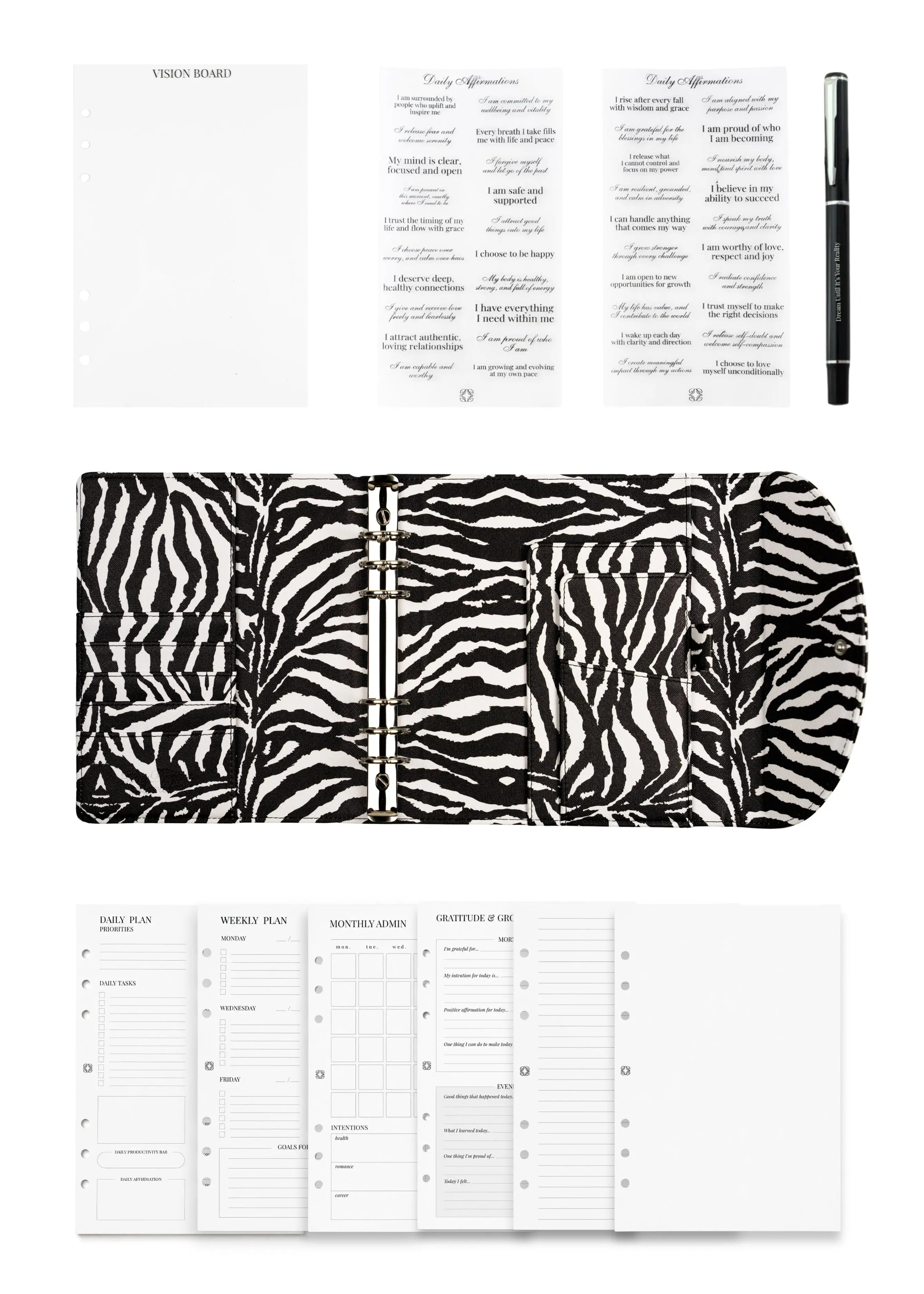 Zebra A5 Planner The Dream Académie