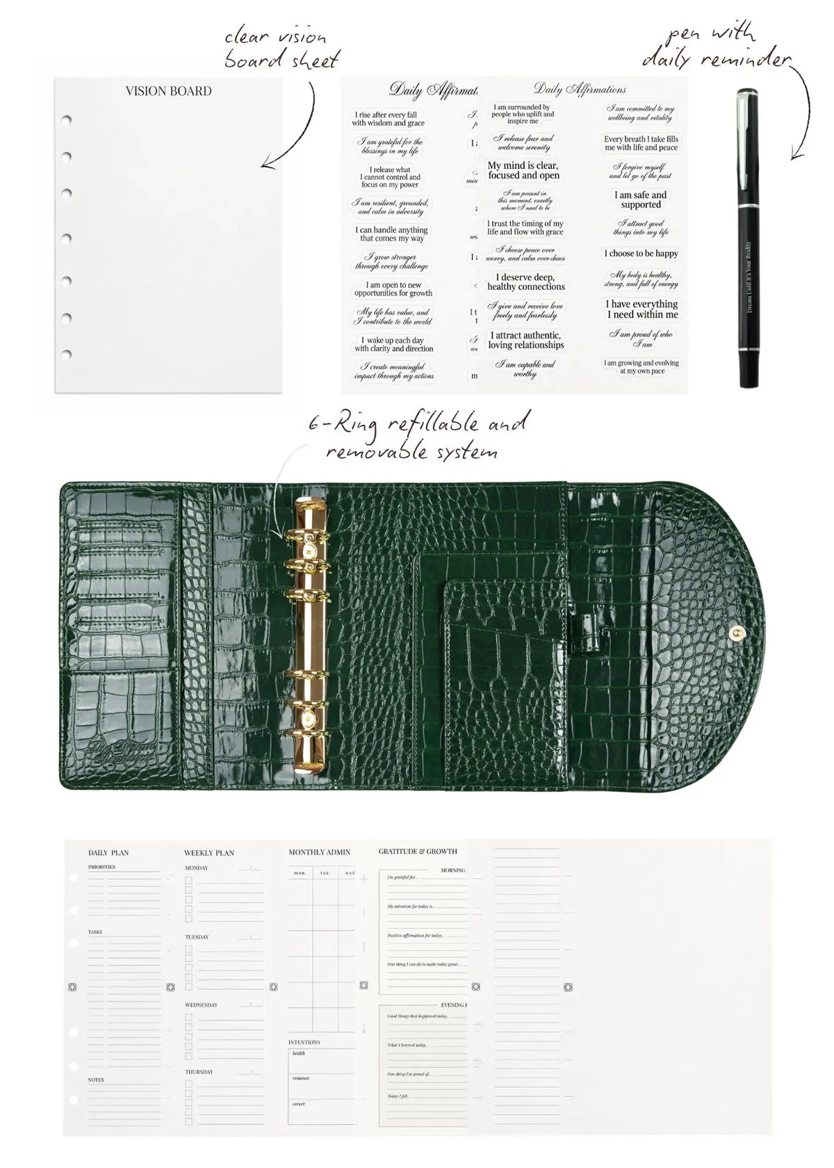 Green Croc Personal Wide The Dream Académie