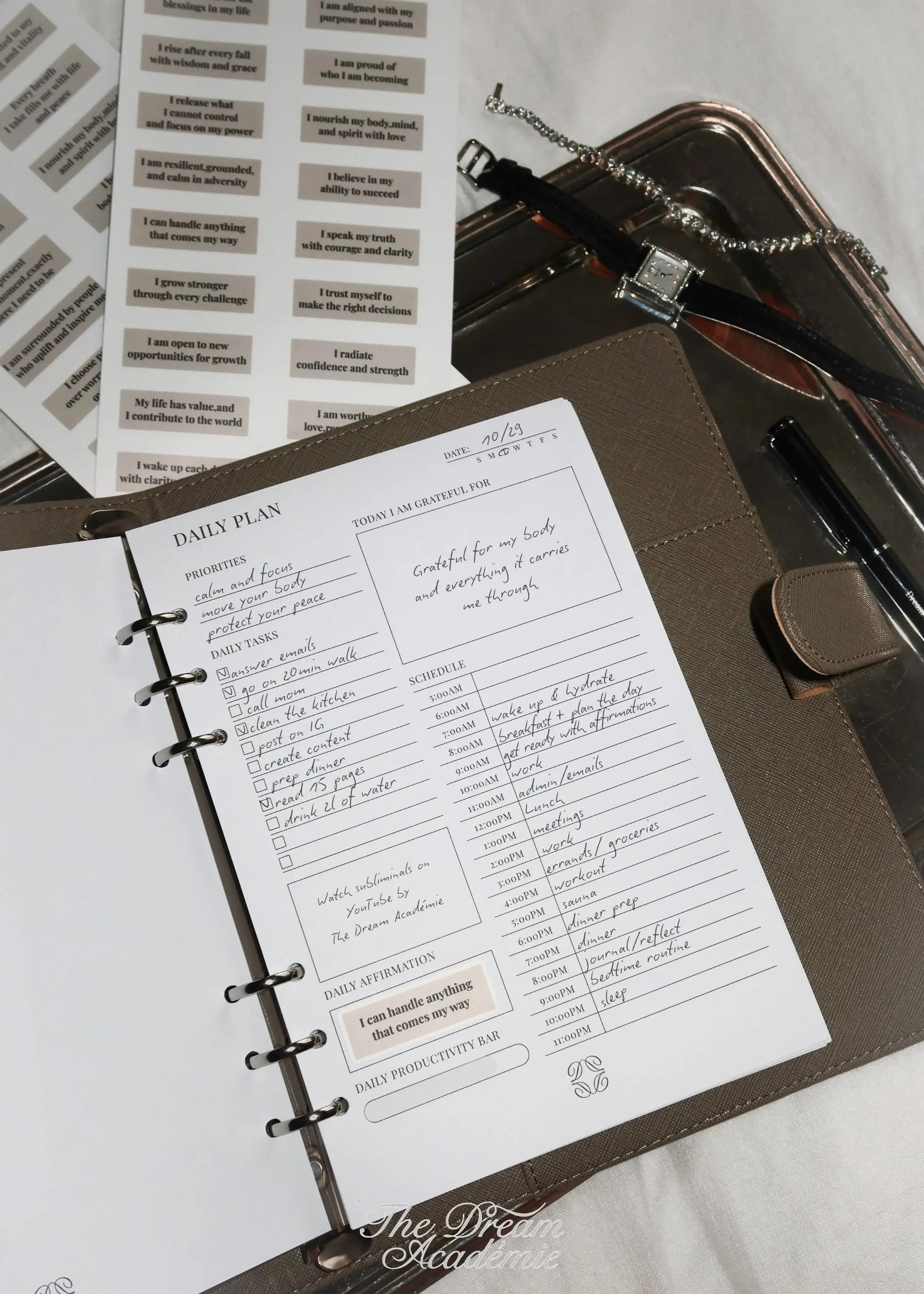 Etoupe A5 Dream Planner The Dream Académie