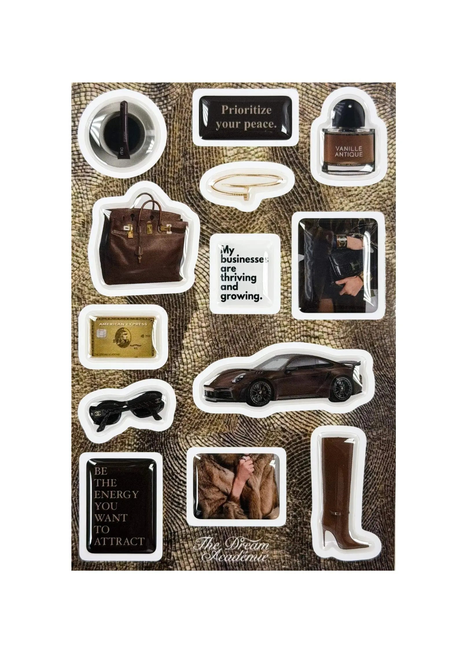 Golden Autumn Sticker Set The Dream Académie
