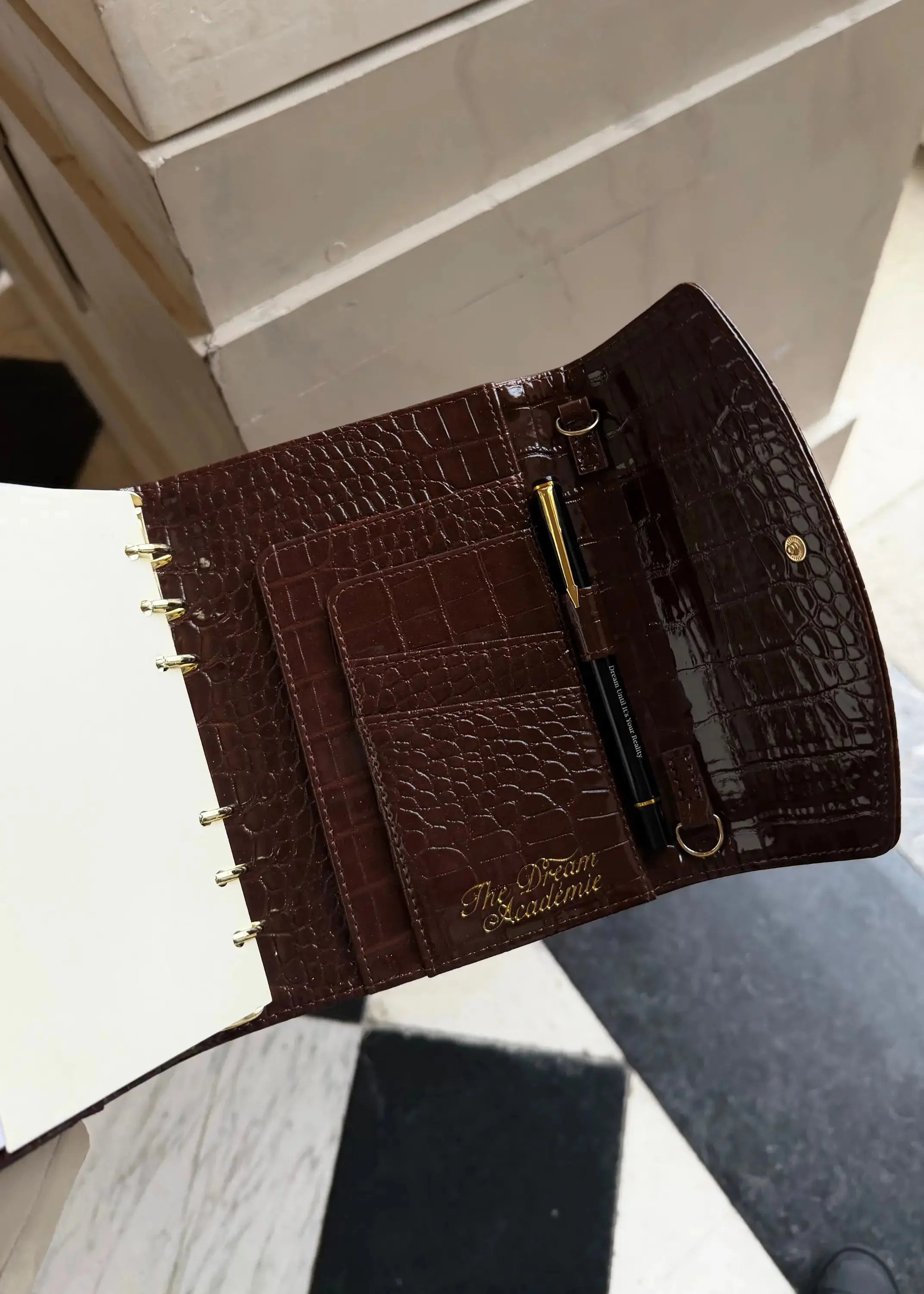 Chocolate Croc A6 Planner The Dream Académie