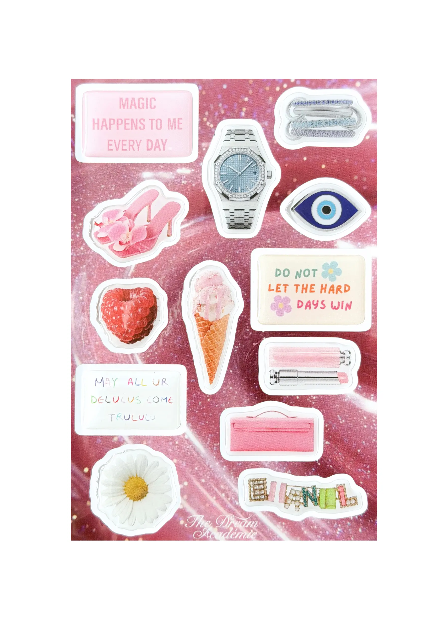 Glossy Dreams Sticker Set The Dream Académie