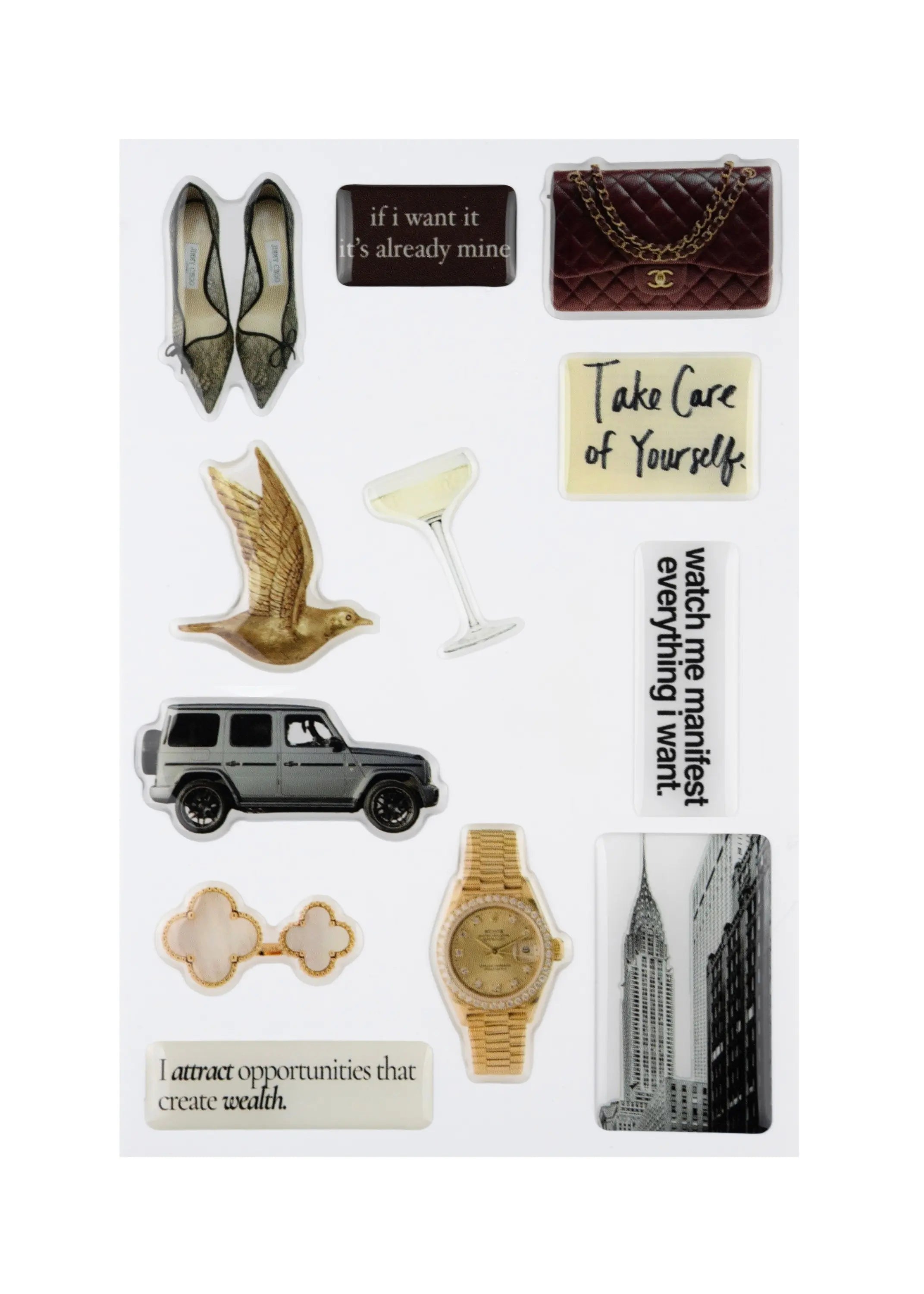 Manifest & Shine Sticker Set The Dream Académie