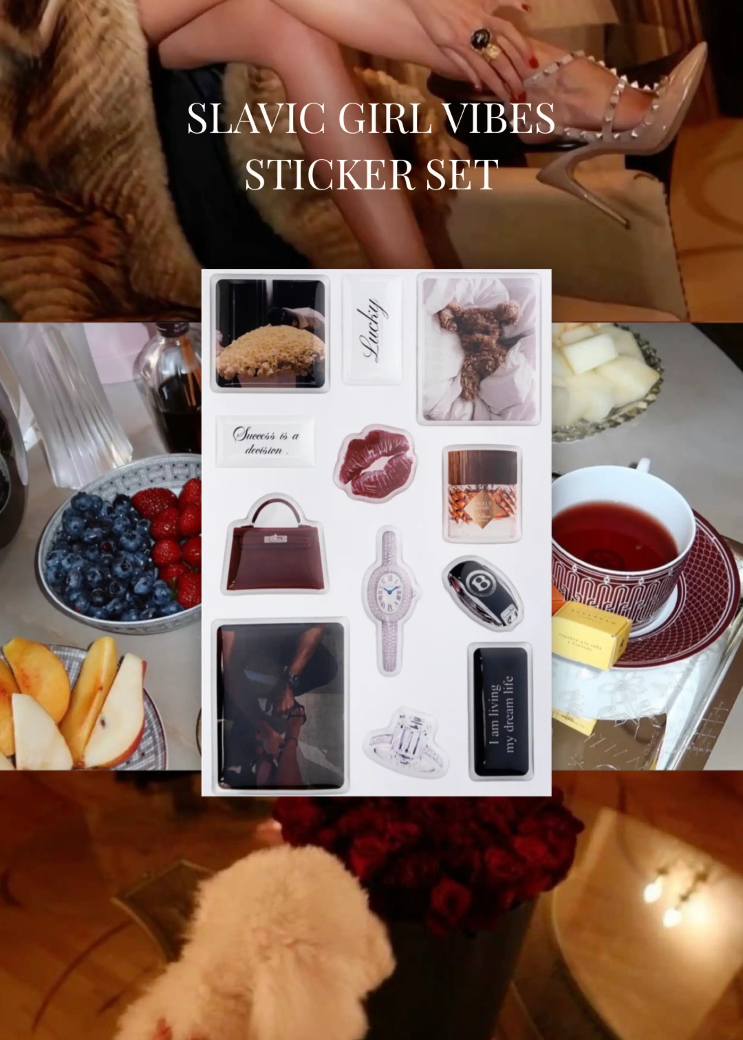 Slavic Girl Vibes Sticker Set The Dream Académie