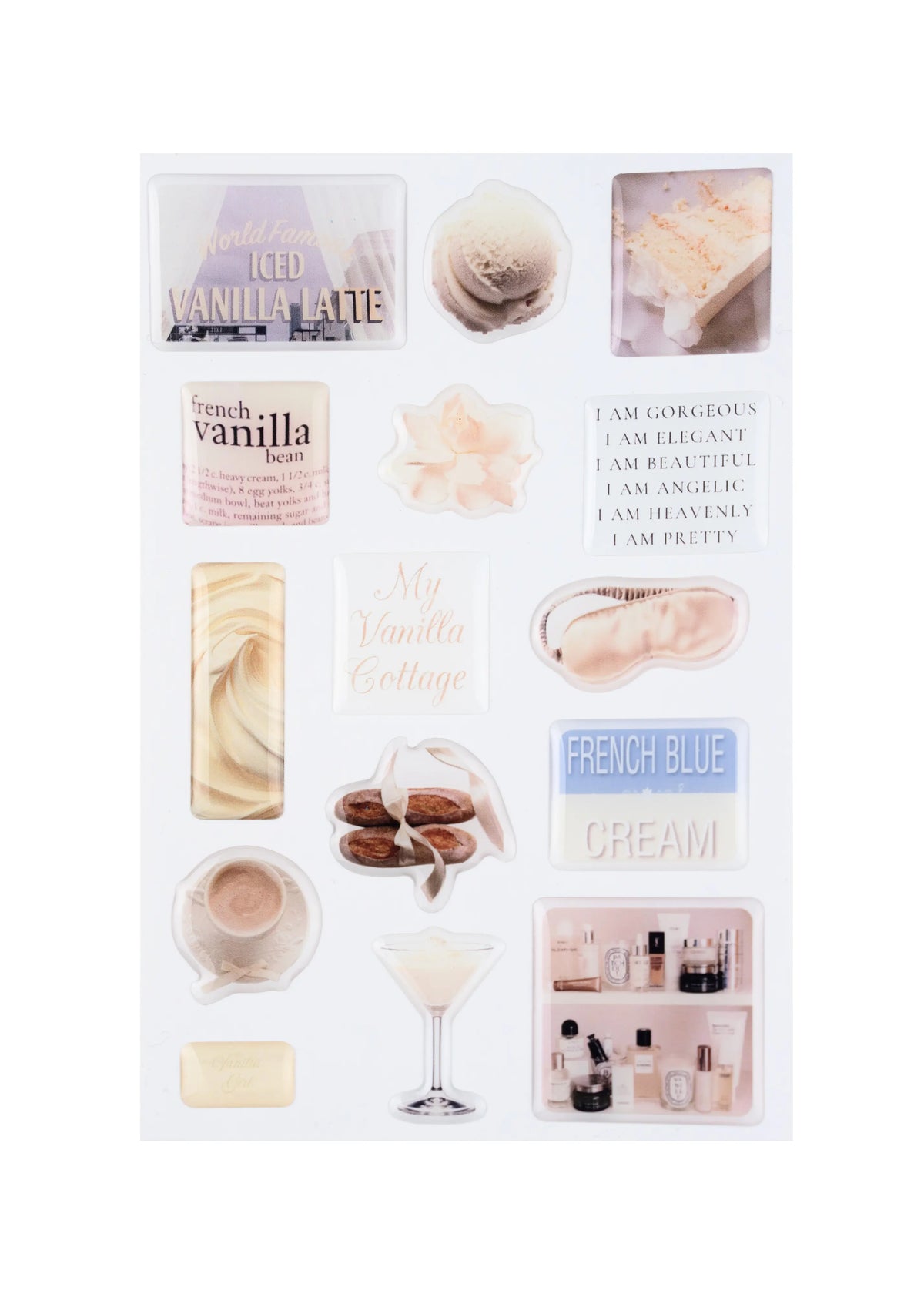 Vanilla Girl by Gabriella DeMartino Sticker Set | Chic Affirmation