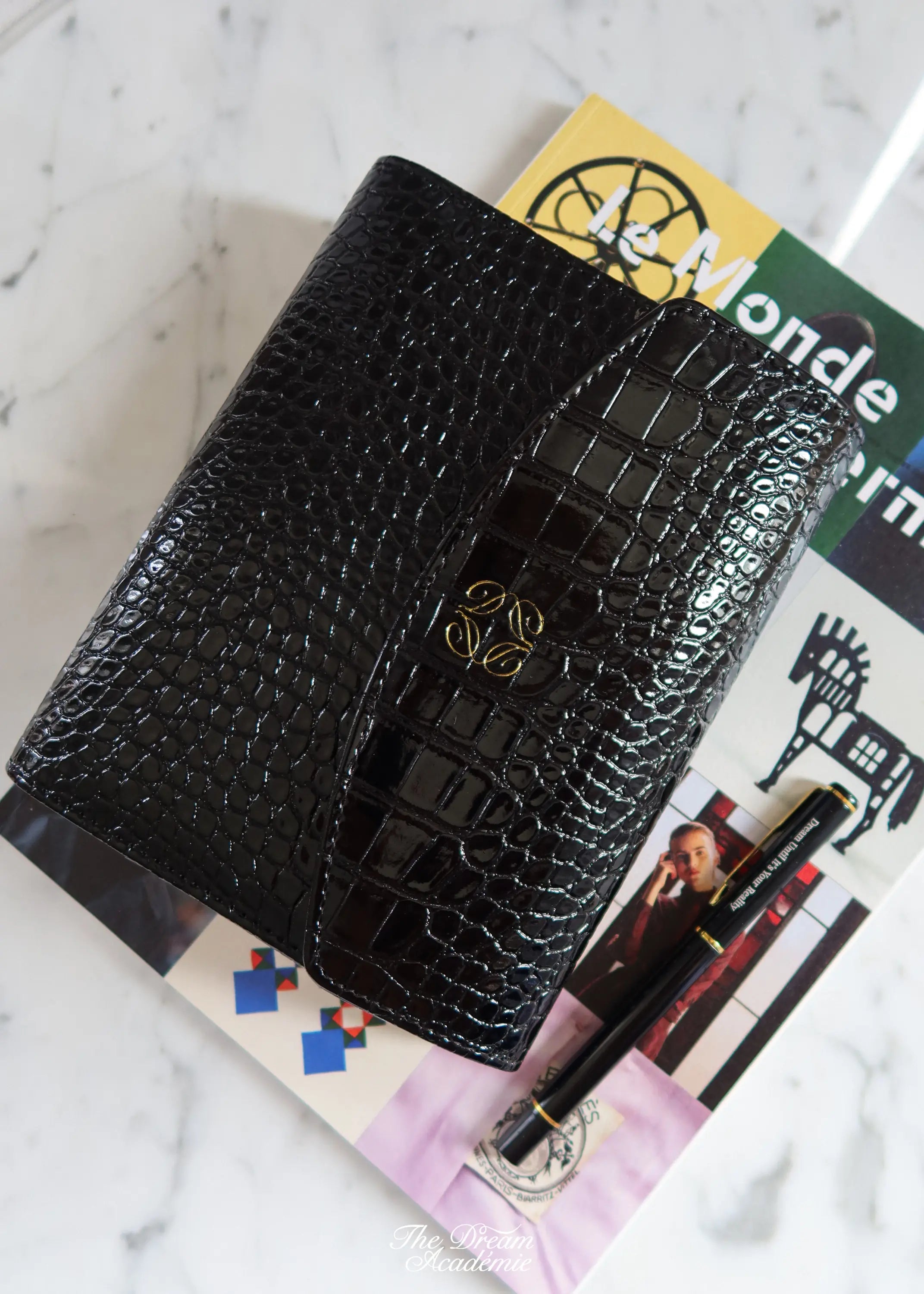 Black Croc A6 Planner The Dream Académie