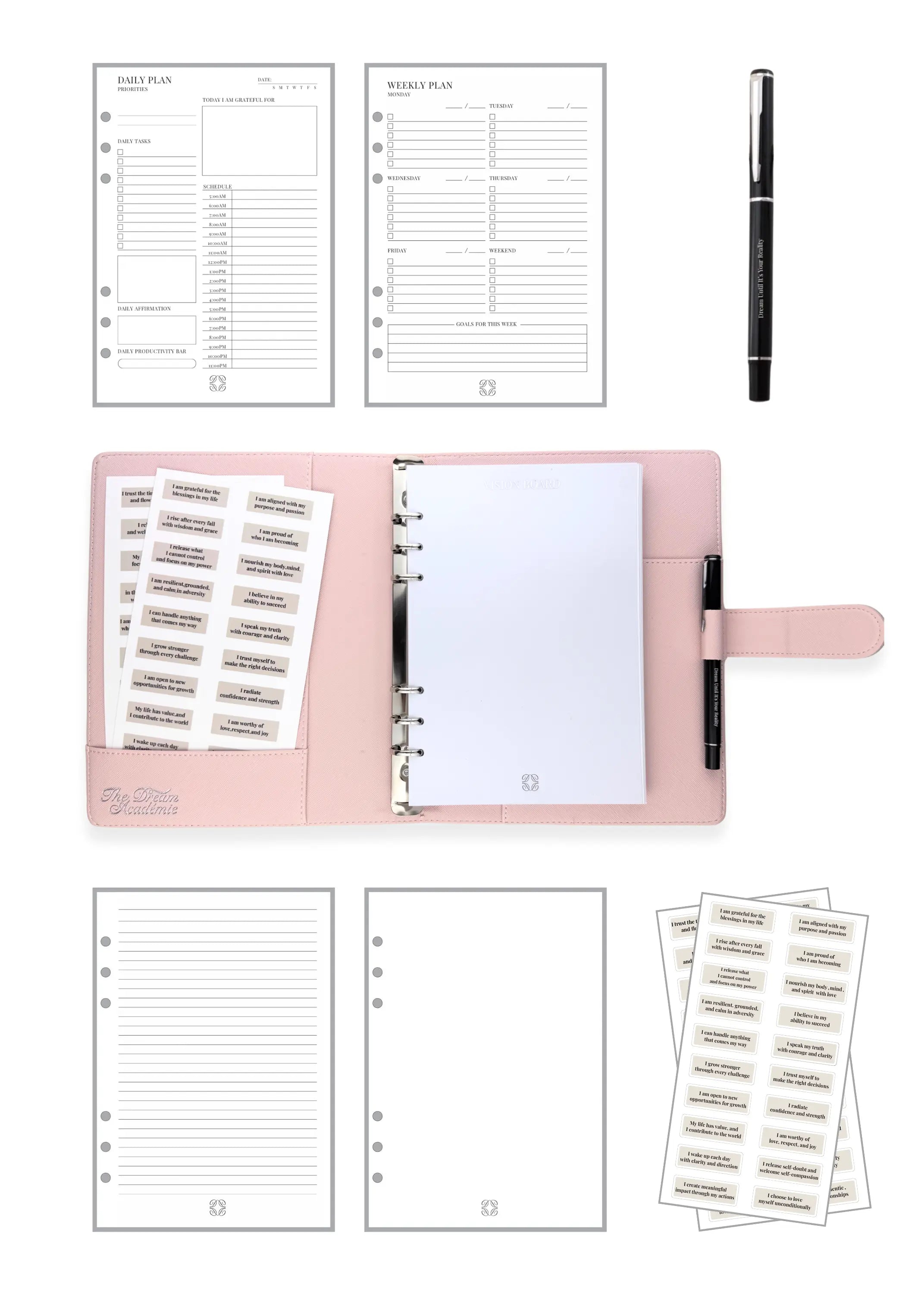 Pink A5 Dream Planner The Dream Académie