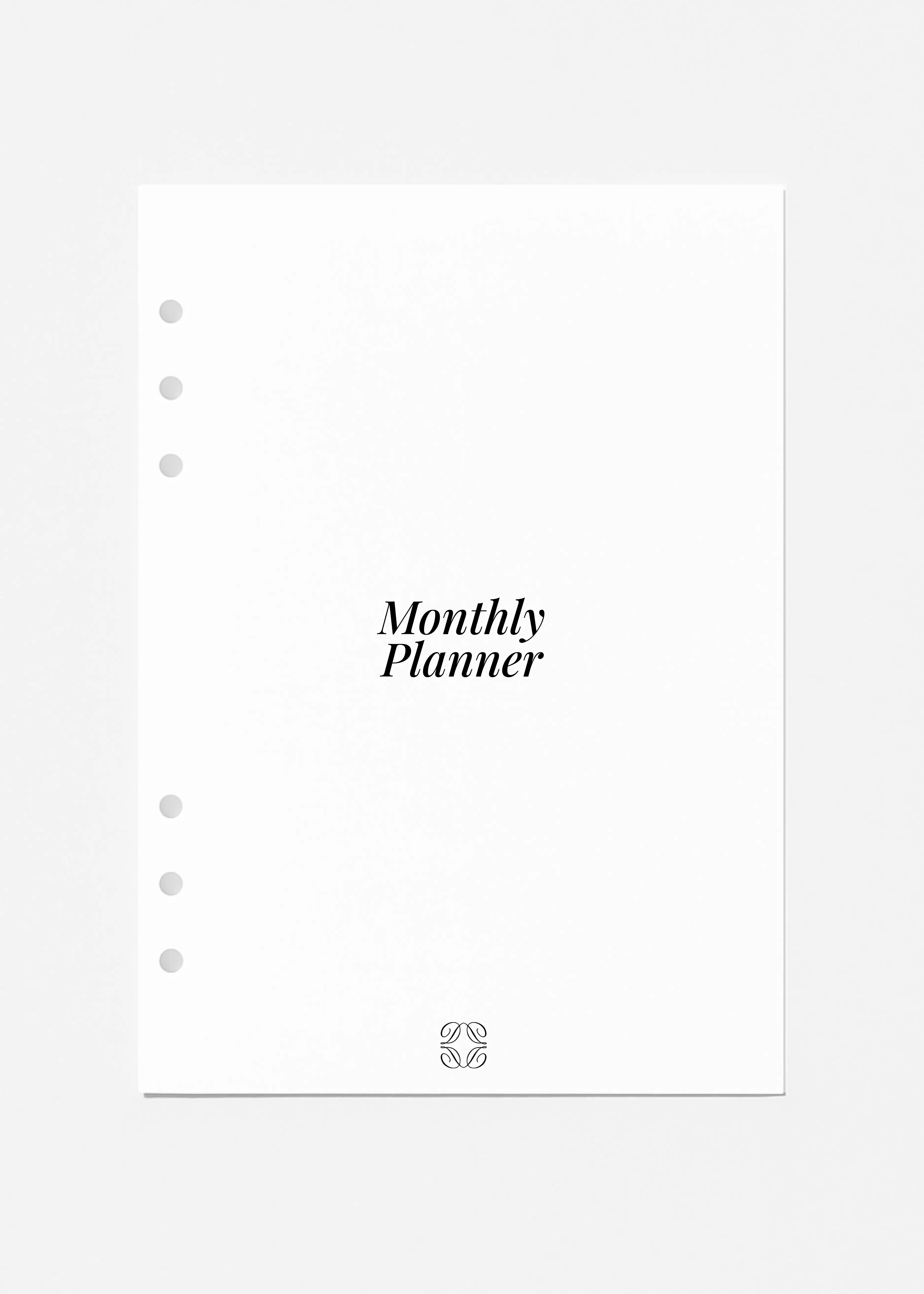 Monthly A5 Refill Sheets The Dream Académie