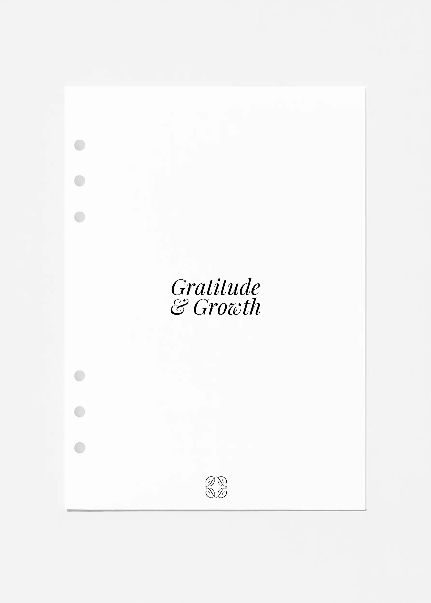 Gratitude & Growth A5 Refill Planner The Dream Académie