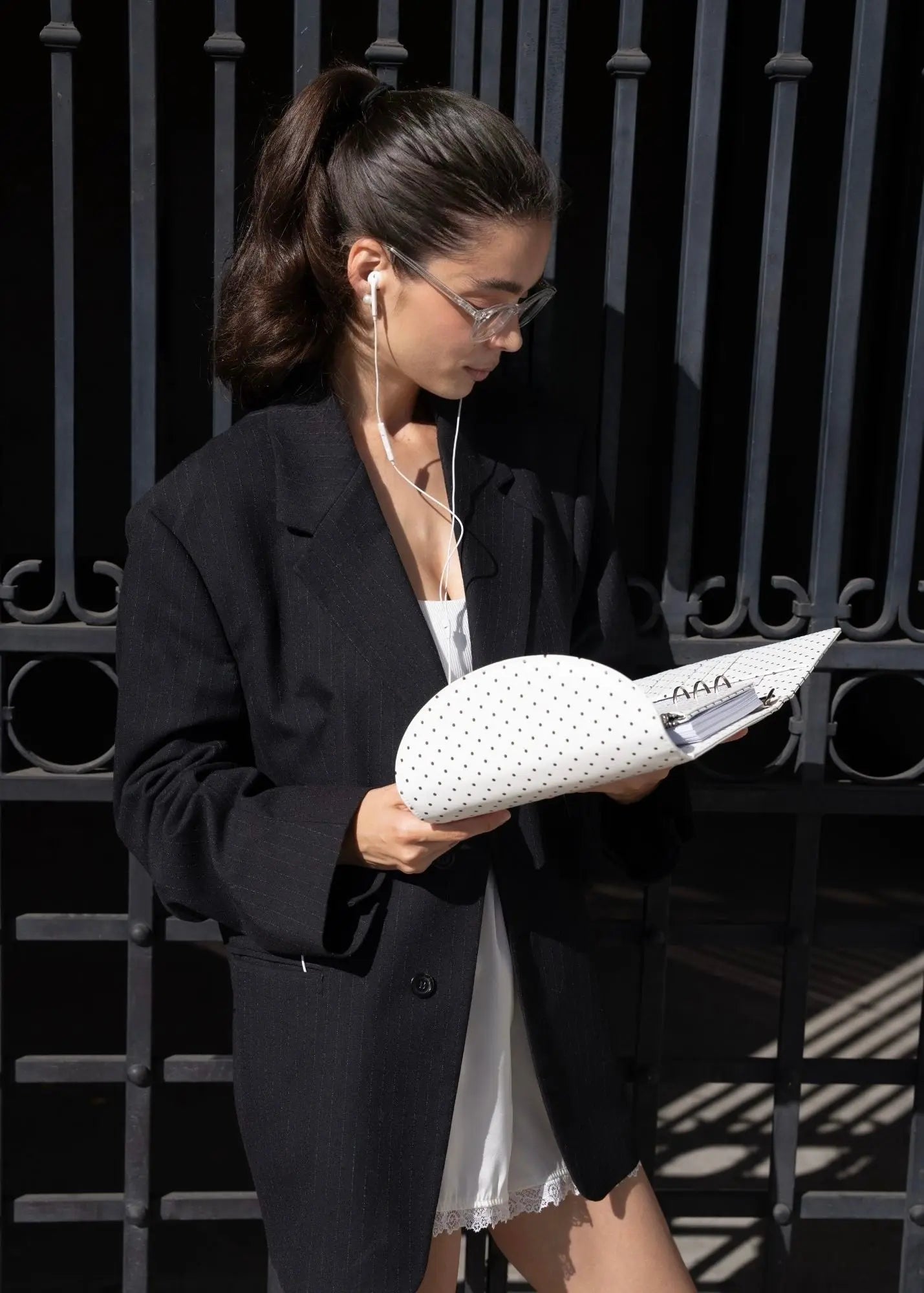 Ivory Polka Dot A5 Planner The Dream Académie