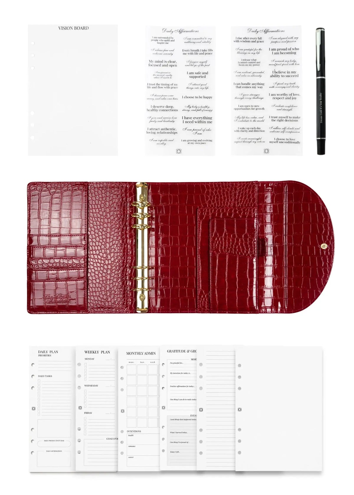Bordeaux A5 Planner The Dream Académie