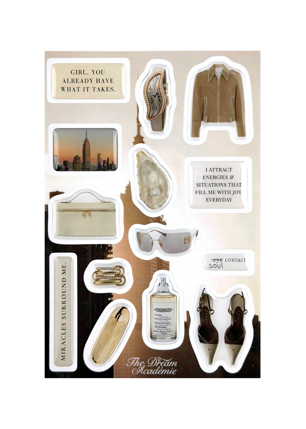 Golden Hour Sticker Set | Chic Affirmation Stickers