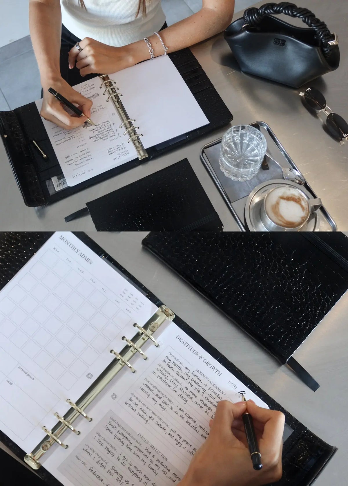Black Croc A5 Planner The Dream Académie