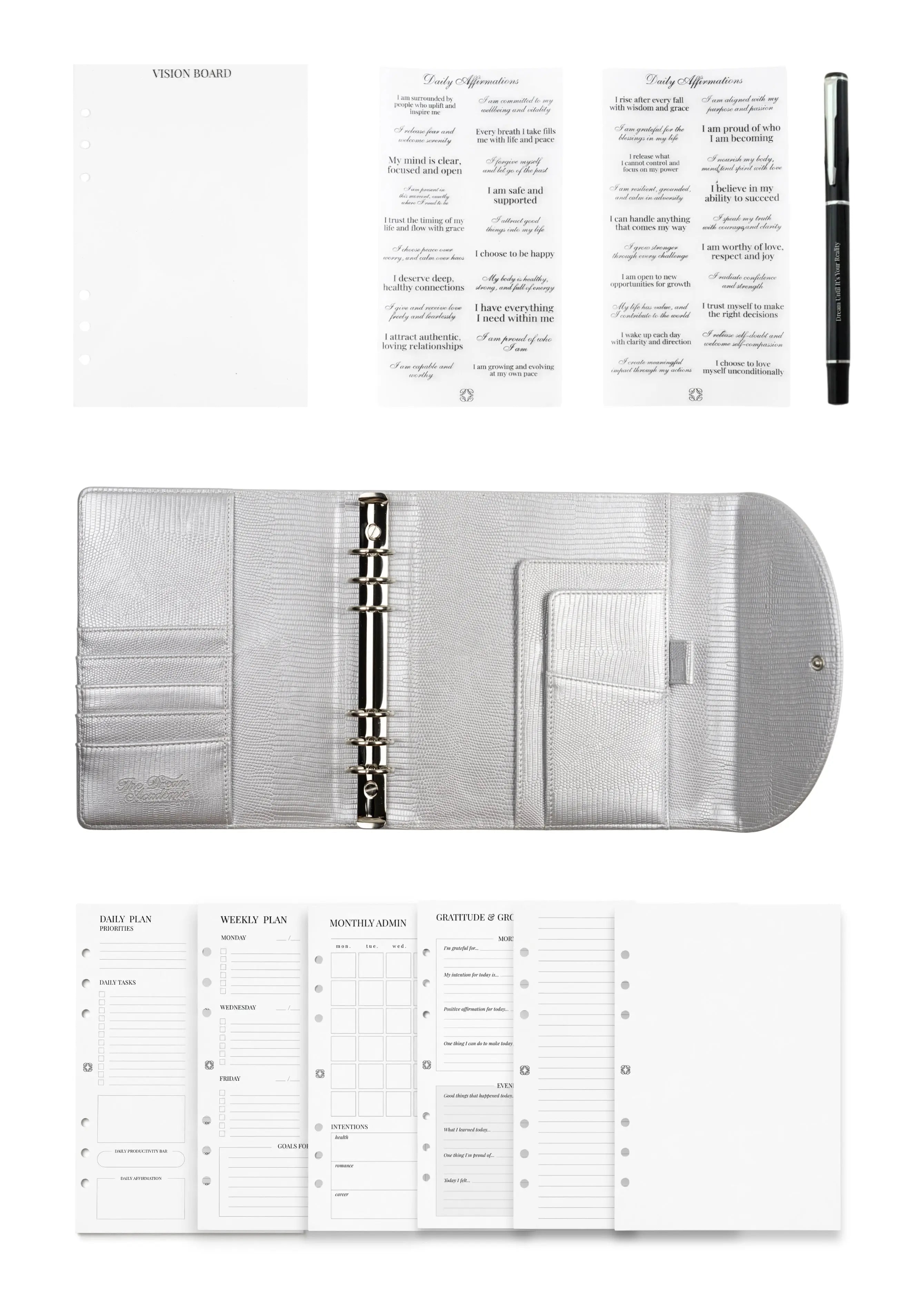 Silver Lizard A5 Planner The Dream Académie