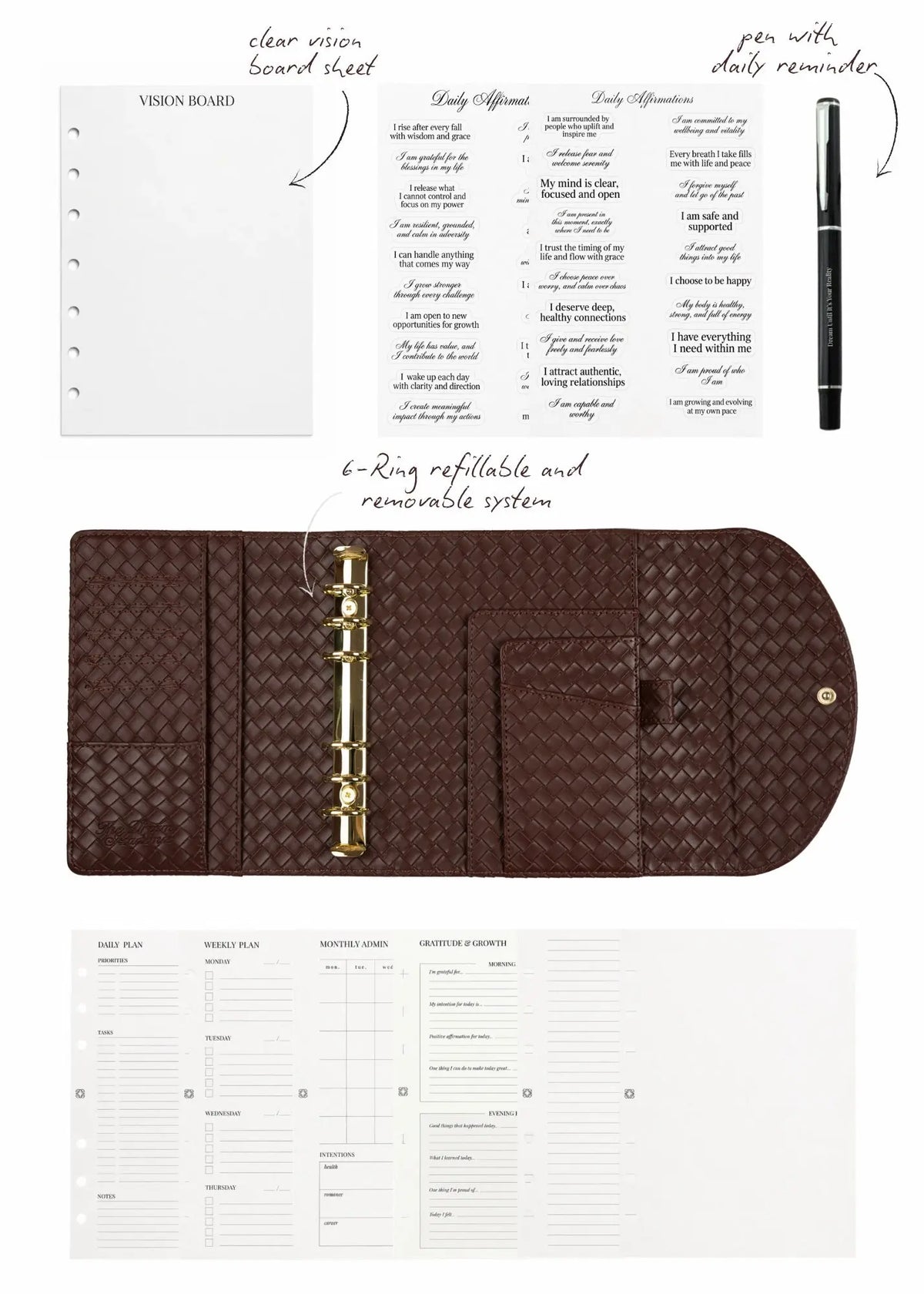 Brown Woven Personal Wide The Dream Académie