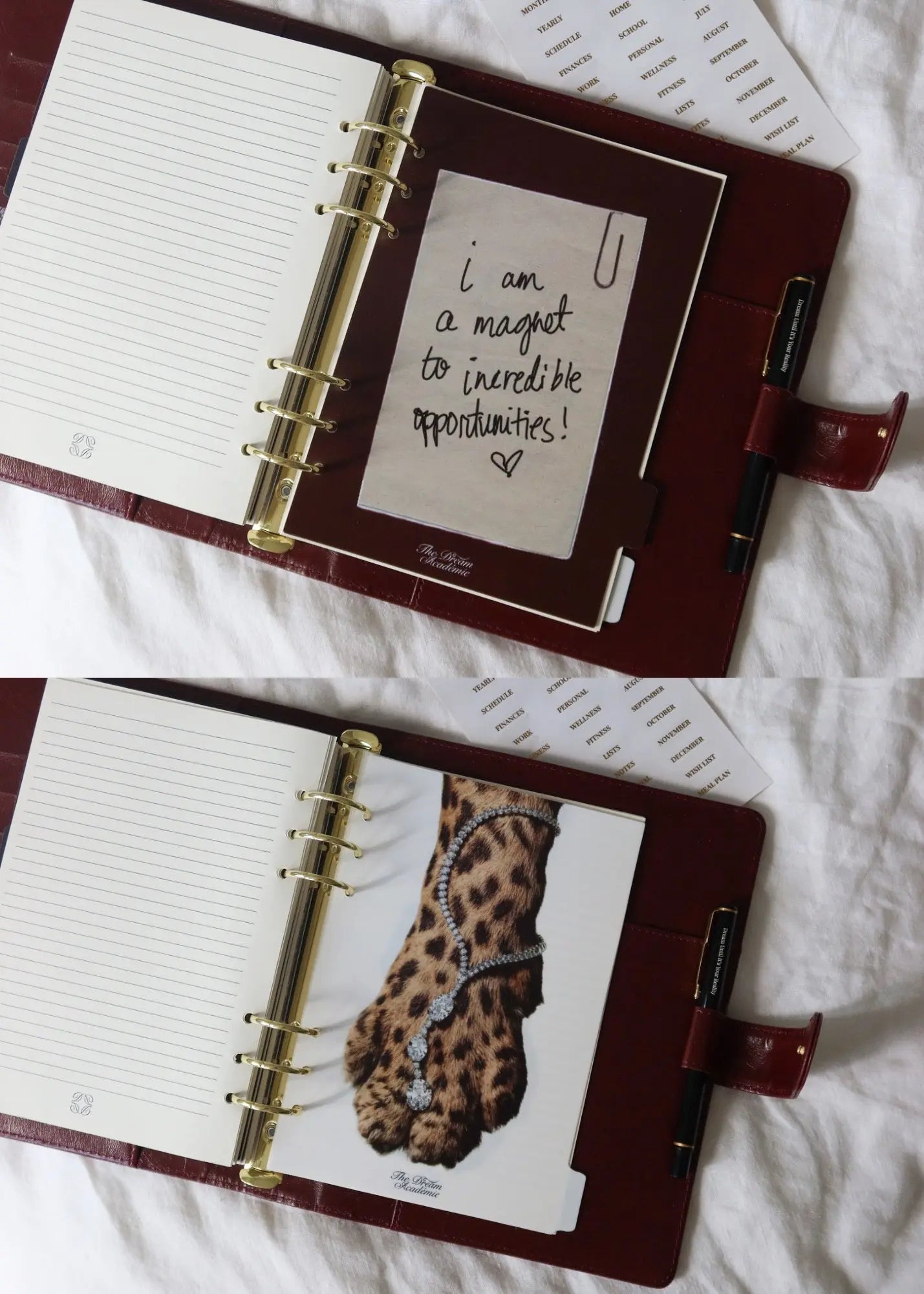 The Imperfect Edit — A5 Divider Sets The Dream Académie